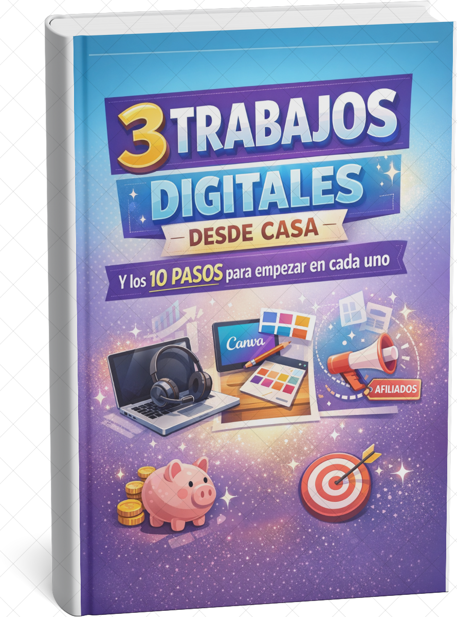 3 ingresos digitales reales para sumar plata desde casa y los 10 pasos para empezar de cada uno!