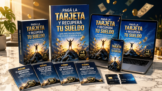 GUIA PRACTICA, PAGA LA TARJETA DE CREDITO CON 8 PASOS EN 30 DIAS + 4 Bonos GRATIS!!!