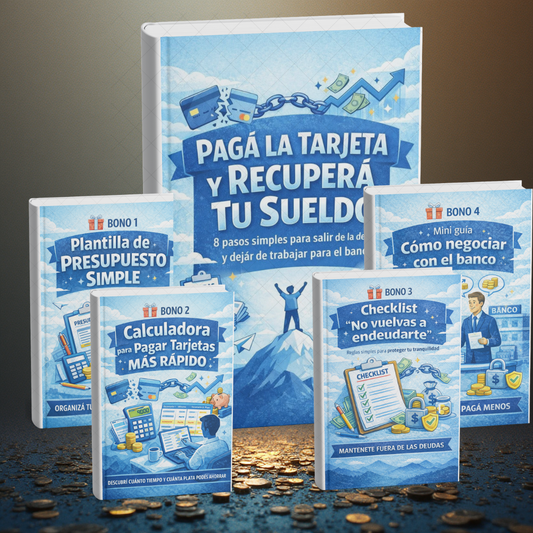 GUIA PRACTICA, PAGA LA TARJETA DE CREDITO CON 8 PASOS EN 30 DIAS + 4 Bonos GRATIS!!!